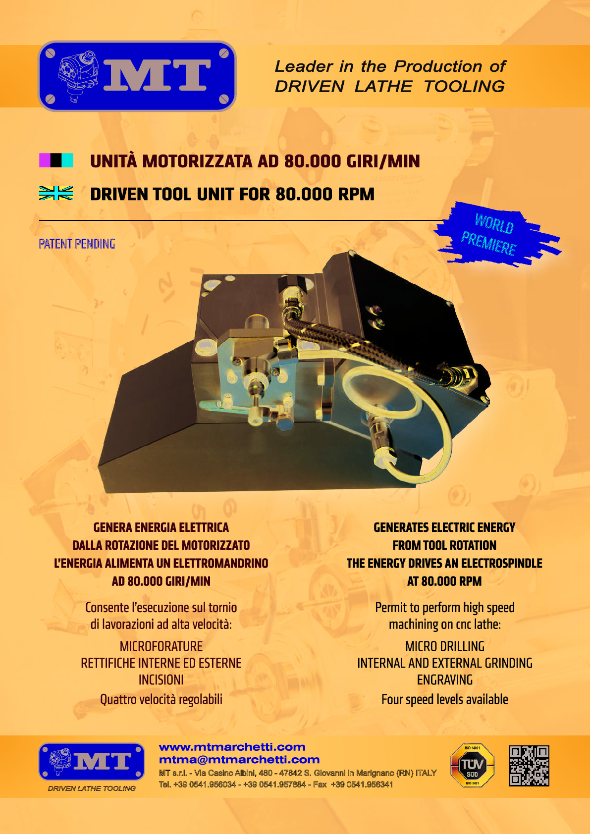 MT-NEW-Driven Tool Unit for 80.000 rpm